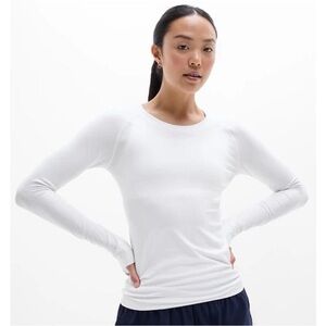 Athleta | Momentum Seamless Top | Bright White | Size M